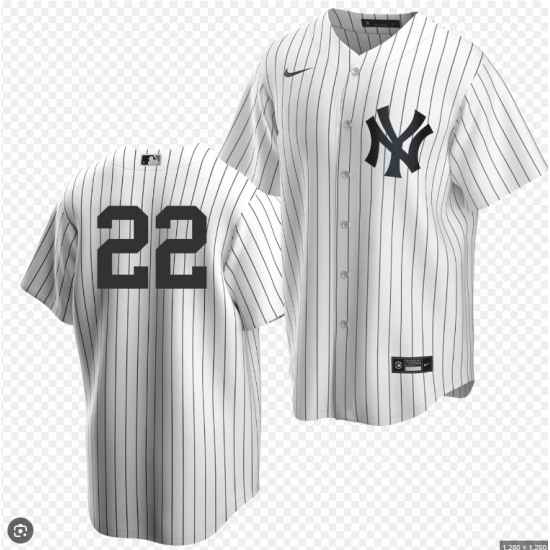 Women New York Yankees Ben Rice #22 White Jersey No Name