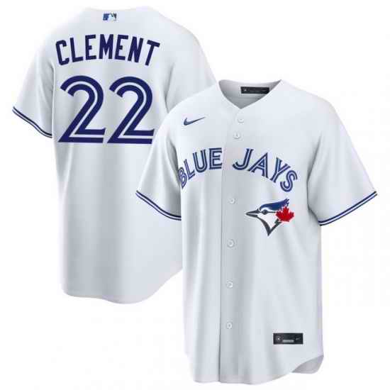 Men Toronto Blue Jays Ernie Clement 22 White Home Limited Stitched Baseball Jersey