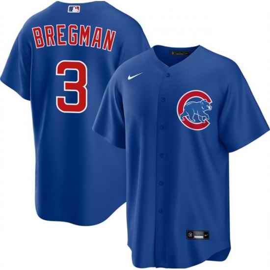 Men Chicago Cubs 3 Alex Bregman Royal 2026 Cool Base Stitched Baseball Jersey
