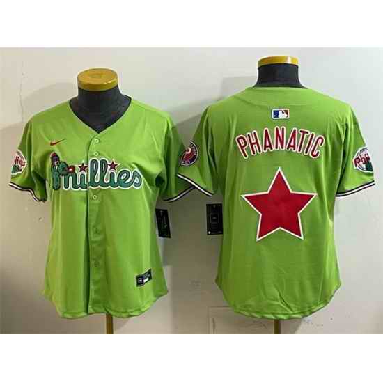 Youth Philadelphia Phillies Light Green Phanatic Limited Stitched Jersey