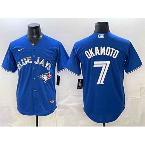 Men Toronto Blue Jays  7 Kazuma Okamoto Royal 2026 Cool Base Stitched Baseball Jersey