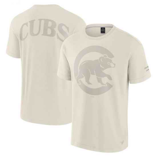 Men Fanatics Cream Chicago Cubs Elements Iconic T Shirt