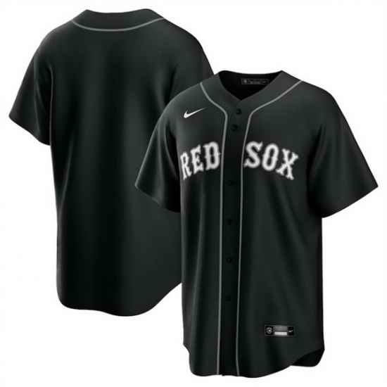 Men Boston Red Sox Blank Black Lights Out Limited Stitched Baseball Jersey