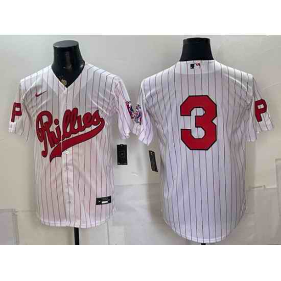 Men Philadelphia Phillies  3 Bryce Harper White 2026 Field of Dreams Stadium Stitched Baseball Jersey