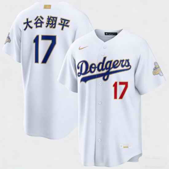 Mens Los Angeles Dodgers Shohei Ohtani Nike White 2026 Gold Collection Kanji Stadium Jersey