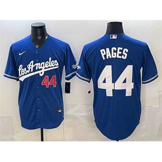 Men Los Angeles Dodgers  44 Andy Pages Royal Alternate Stadium Stitched Baseball Jersey