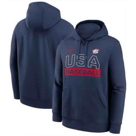 Men USA Baseball Navy 2026 World Baseball Classic Club Hoodie
