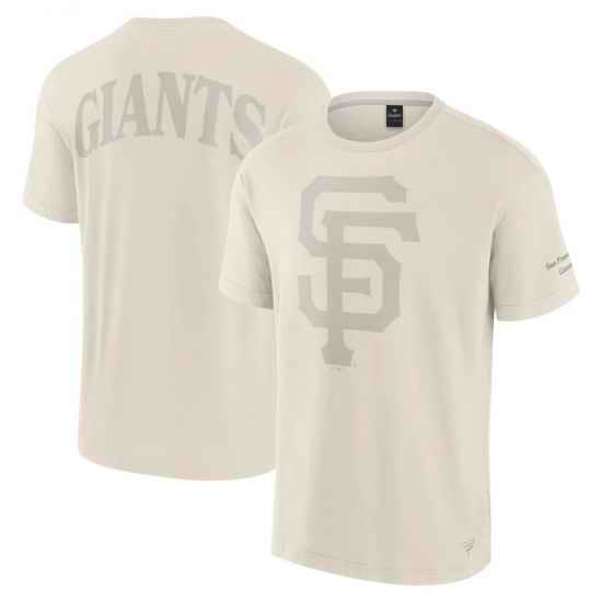 Men Fanatics Cream San Francisco Giants Elements Iconic T Shirt