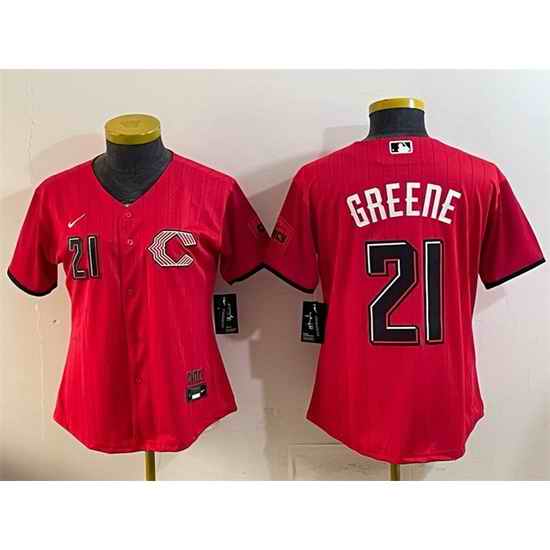 Youth Cincinnati Reds 21 Hunter Greene Red 2026 City Connect Stadium Stitched Baseball Jersey