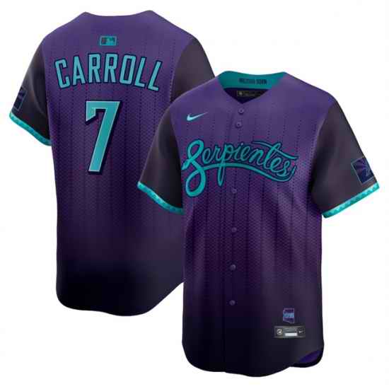 Men Arizona Diamondbacks ACTIVE PLAYER Custom Purple 2025 City Connect Limited Stitched Baseball Jersey