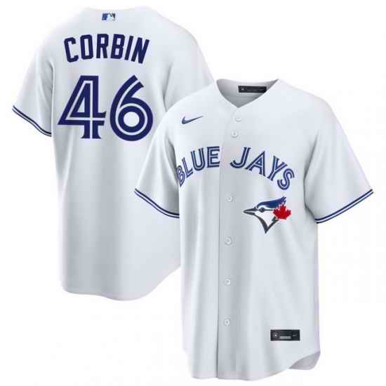 Men Toronto Blue Jays Patrick Corbin 46 White Home Limited Stitched Baseball Jersey