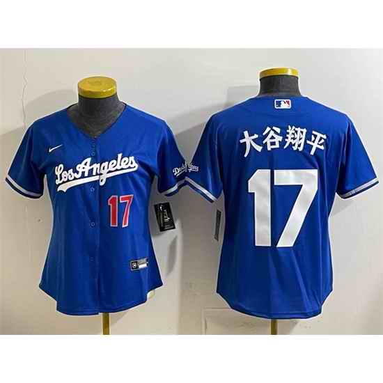 Youth Los Angeles Dodgers  17 Shohei Ohtani Royal Alternate Stadium Stitched Baseball Jersey
