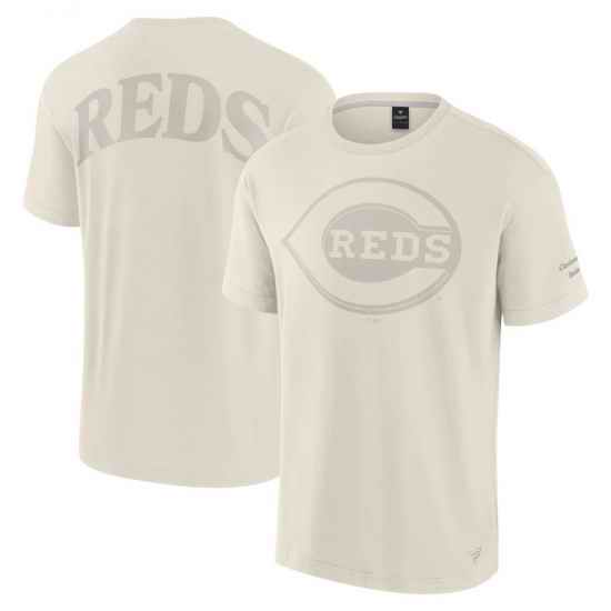 Men Fanatics Cream Cincinnati Reds Elements Iconic T Shirt