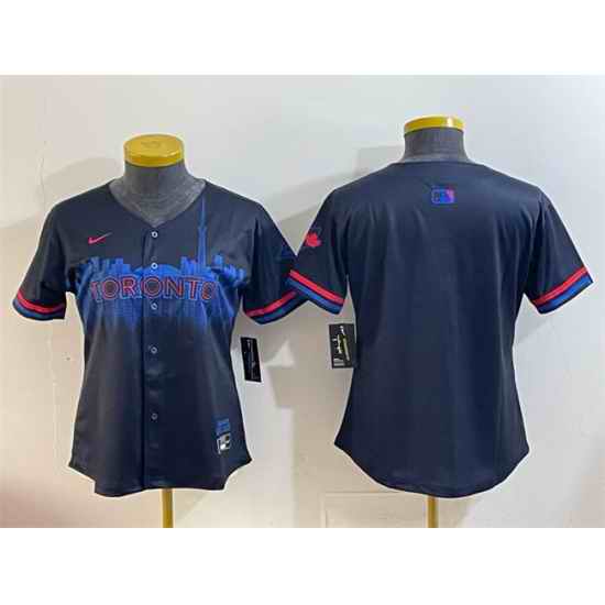 Youth Toronto Blue Jays Blank Navy 2024 City Connect Limited Stitched Baseball Jersey