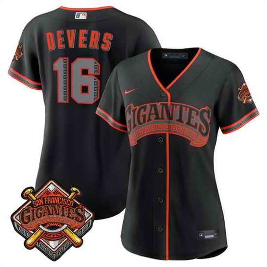 Women San Francisco Giants 26 Matt Chapman Black 2026 Alternate Stadium Stitched Baseball Jersey