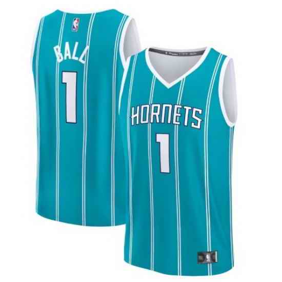 Youth Charlotte Hornets Lamelo Ball #1 Teal Icon Edition Player Jersey