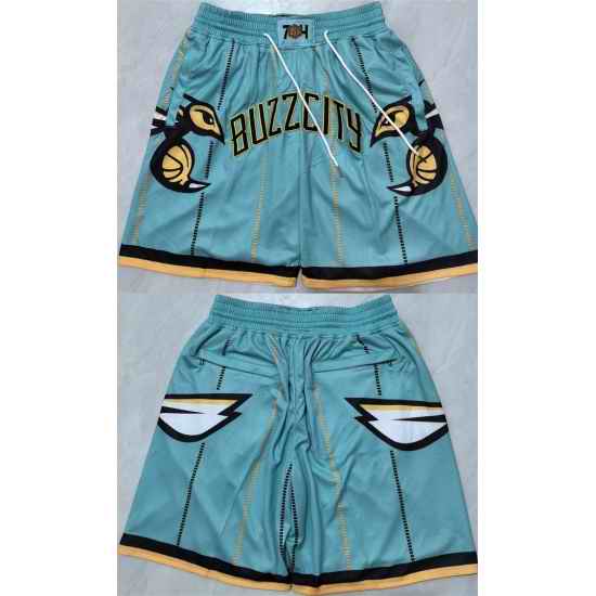 Men Charlotte Hornets Teal Shorts