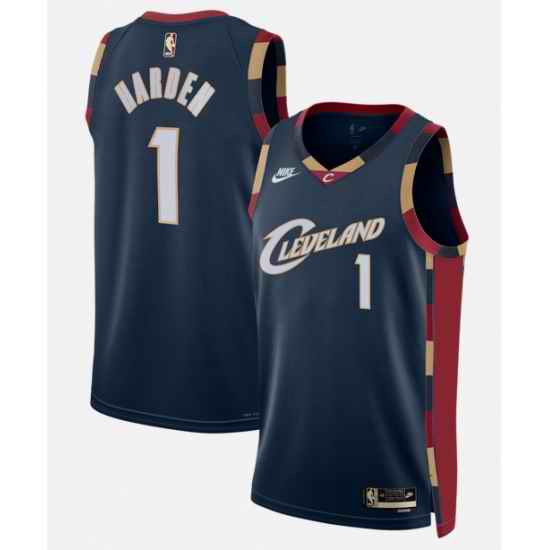 Men Cleveland Cavaliers  1 James Harden Navy 2026 Classic Edition Stitched Basketball Jersey
