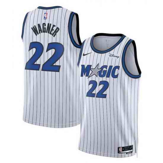 Men Orlando Magic 22 Franz Wagner White 2025 Association Edition Stitched Basketball Jersey
