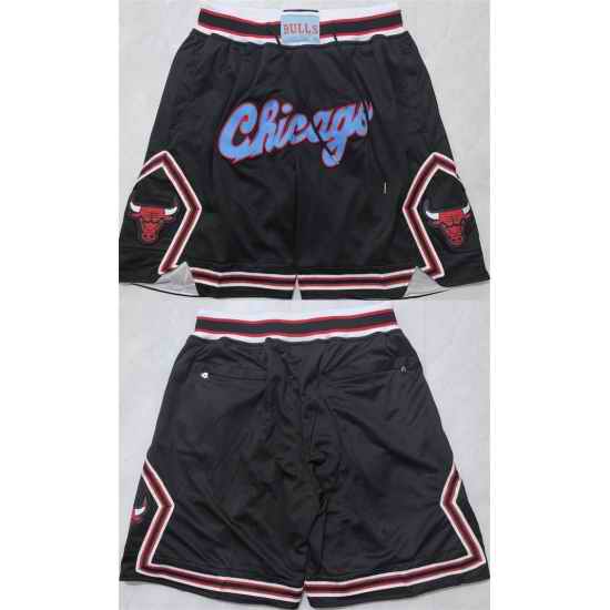 Men Chicago Bulls Black 2026 Shorts 003