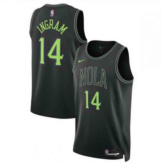 Men New Orleans Pelicans 14 Micah Peavy Black 2025 26 City Ediiton Stitched Basketball Jersey