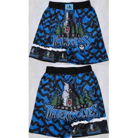 Men Minnesota Timberwolves Black 2025 Shorts