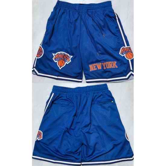 Men New York Knicks Royal Shorts