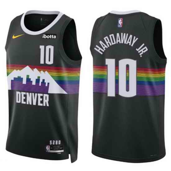 Men Denver Nuggets 2025-26 City Edition #10 Tim Hardaway Jr. Black Swingman Jersey