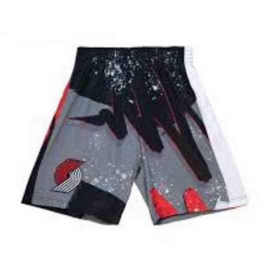 NBA Shorts Portland Trail Blazers White Gray