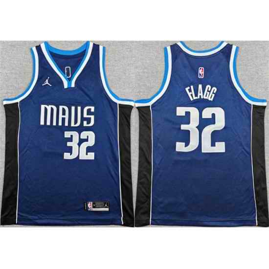 Youth Dallas Mavericks 32 Cooper Flagg Navy 2025 Statement Edition Stitched Basketball Jersey