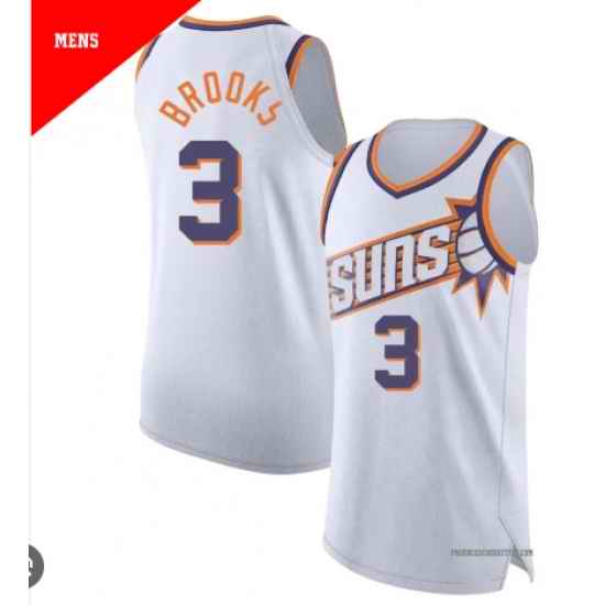 Men Jordan Brand Black Phoenix Suns Dillon Brooks #3 Swingman White Jersey City Edition