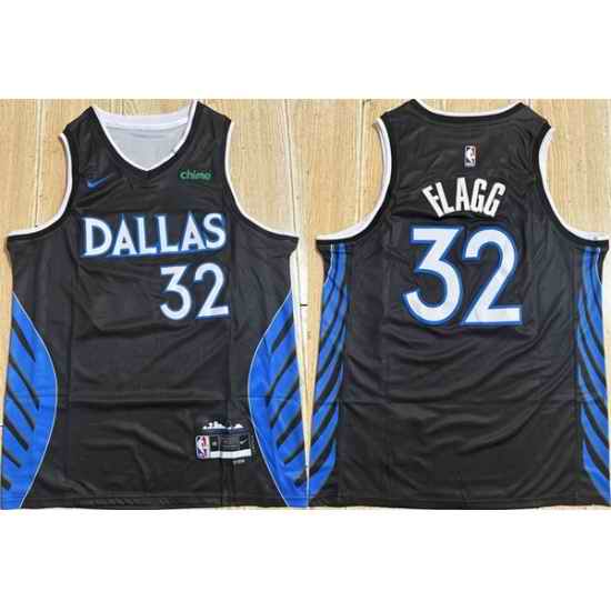 Men Dallas Mavericks 32 Cooper Flagg Black 2025 26 City Edition Stitched Basketball Jersey