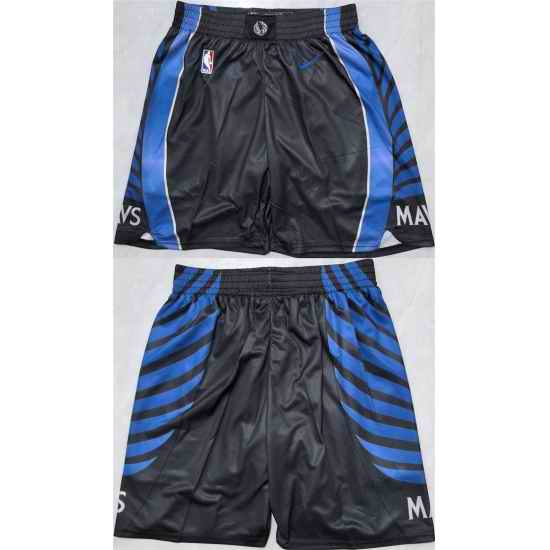 Men Dallas Mavericks Black Shorts