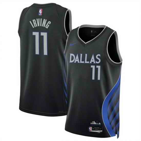 Men Dallas Mavericks 11 Kyrie Irving Black 2025 26 City Edition Stitched Basketball Jersey
