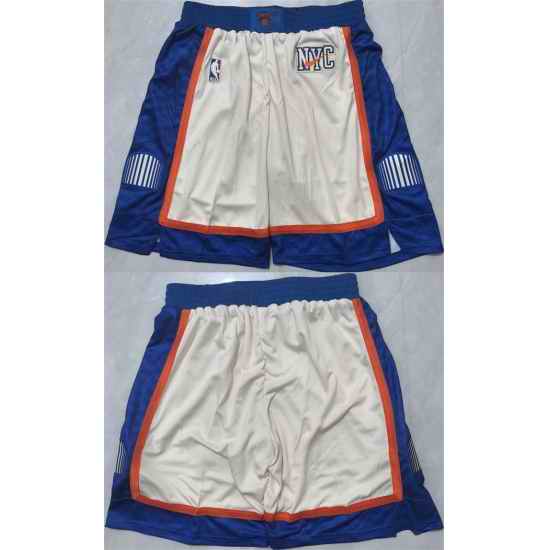 Men New Yok Knicks White 2026 Shorts