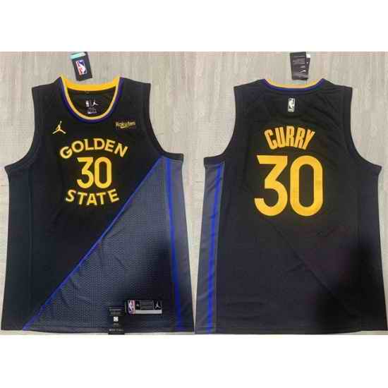 Youth Golden State Warriors 30 Stephen Curry Black Stitched Basketball Jersey