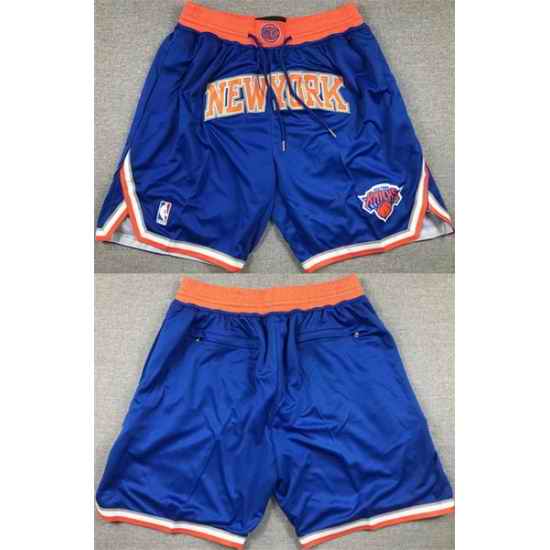 Men New York Knicks Royal Shorts II