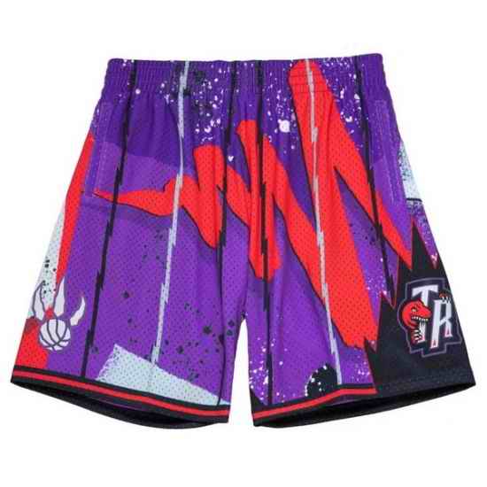 Men NBA Raptors Purple Shorts