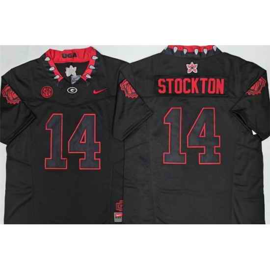 Georgia Bulldogs  14 Gunner Stockton White 2026 F U S E  Stitched Jersey