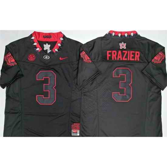 Georgia Bulldogs  3 Nate Frazier Black 2026 F U S E  Stitched Jersey