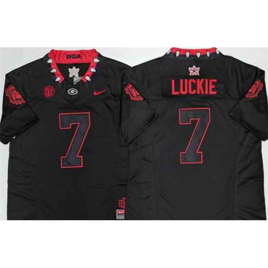 Georgia Bulldogs  7 Lawson Luckie White 2026 F U S E  Stitched Jersey