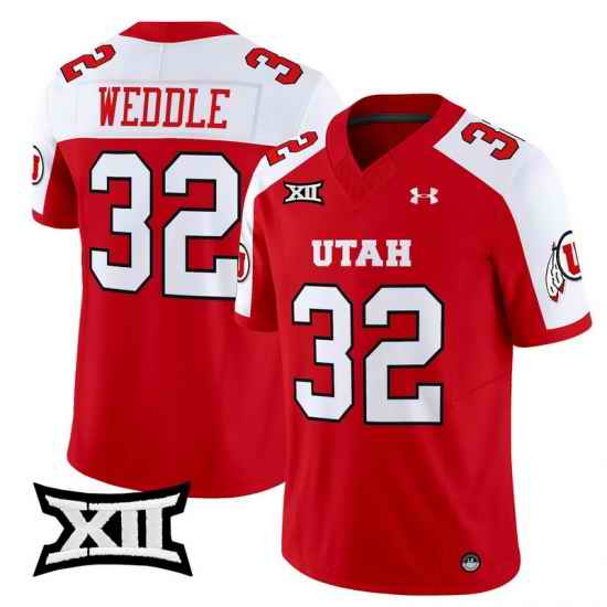 Men Women Youth Utah Utes 32 Eric Weddle Red Alternate 2024 Vapor Limited Jersey All Stitched