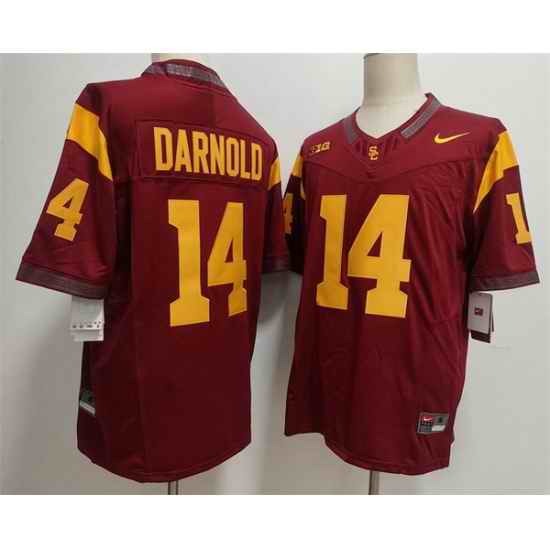 Men USC Trojans 14 Sam Darnold 2025 F U S E Red Stitched Jersey
