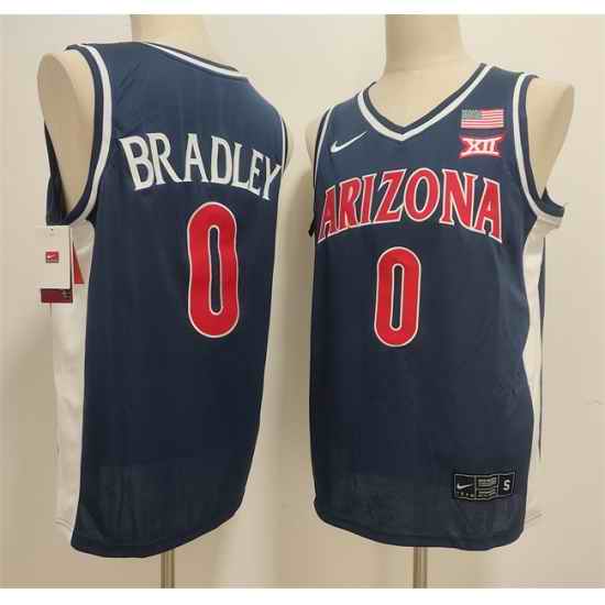Men Arizona Wildcats  0 Jaden Bradley Navy Stitched Jersey