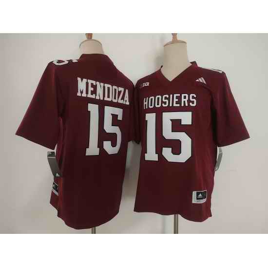 Men Indiana Hoosiers 15 Fernando Mendoza Red Stitched Basketball JerseyS
