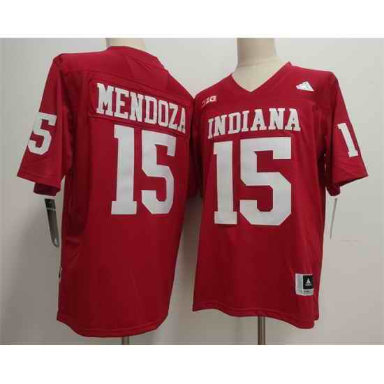 Men Indiana Hoosiers  15 Fernando Mendoza Red 2026 Stitched Basketball Jersey