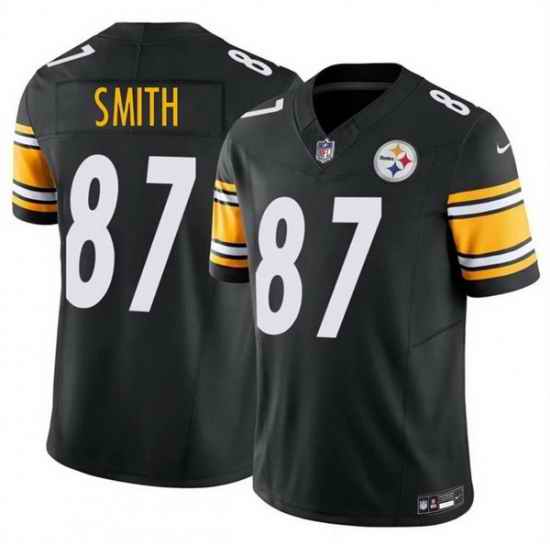 Men Pittsburgh Steelers  87 Brandon Smith Black 2026 F U S E  Vapor Limited Stitched Football Jersey