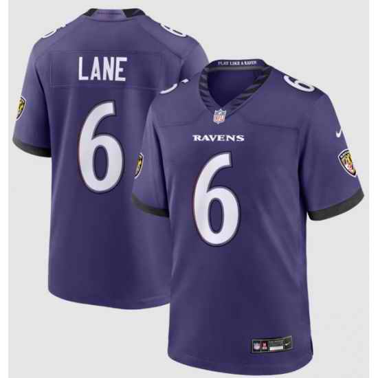 Men Baltimore Ravens 6 Ja'Kobi Lane Purple 2026 F U S E Vapor Stitched Limited Football Jersey