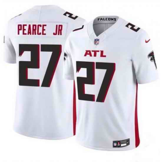 Men Atlanta Falcons 27 James Pearce Jr White 2025 Draft F U S E  Vapor Untouchable Limited Stitched Football Jersey