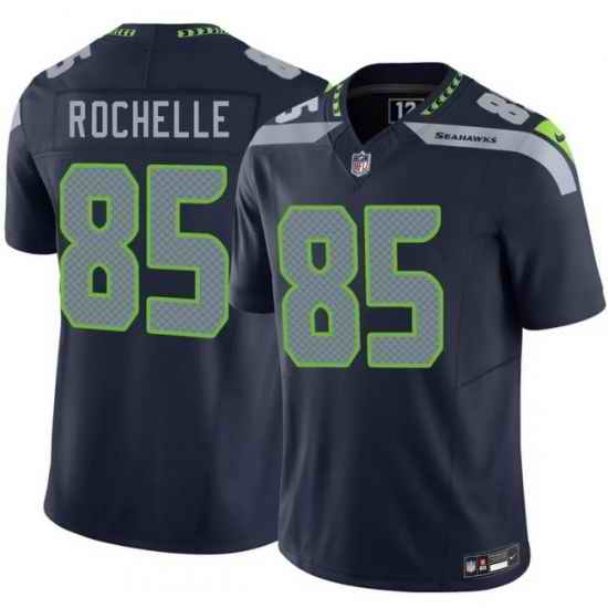 Men Seattle Seahawks  85 Rashad Rochelle Navy 2026 Draft F U S E  Vapor Untouchable Limited Stitched Football Jersey